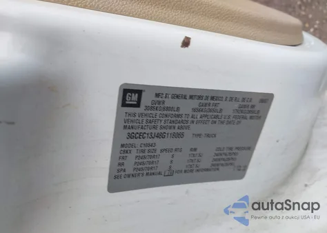 2008 Chevrolet Silverado 1500 Lt2 из США, поврежденный, VIN 3GCEC13J48G118065